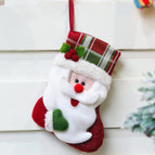 3PCS Christmas socks gift bag christmas christmas fabric crafts christmas small socks christmas socks decoration 201929