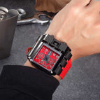 Oulm 3364 Big dial Watches Casual Wristwatch Square Dial Wide Strap Men's Quartz Watch Luxury Brand Male Clock Super watch for Men