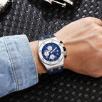 ONOLA ON6805 Fashion Sports Men's Watch Silicone Band Waterproof Multifunctional Quartz Watch Men
