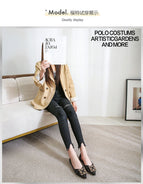 Square-toed single shoes women's spring 2022 new pointed professional women's shoes shallow mouth two-wear peas shoes casual women