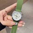 TT new Korean version ins square watch rubber strap calendar large dial female watch trendy fashion watch female temperament 77010