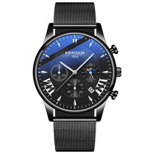 KIMSDUN new moon phase star men's watch student fashion trend multi-functional quartz watch waterproof men's watch K-1875B