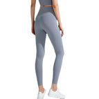 New Lycra Yoga Pants Women Running Exercise Yoga Clothes High Waist Hip Lift Slim Fit Fitness Pants GD0002