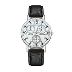 2022 New Arrival Belt Quartz Watch Men's Watch Fake Three Eye Gift Watch Casual Men's Watch Leather Watch