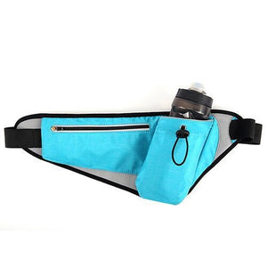 New outdoor sports double layer storage marathon water bottle waist bag waterproof phone waist bag