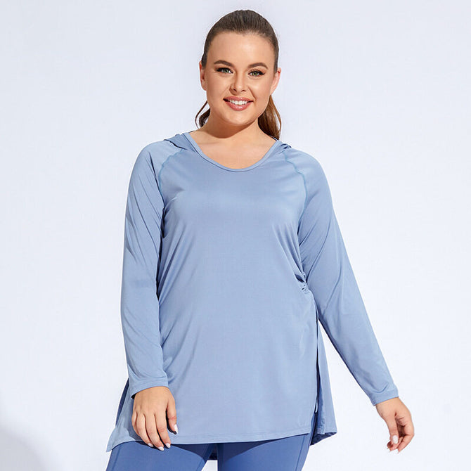 Large Size women Clothes Long Sleeve Yoga Tight Breathable Sports Top Long Running Blouse Quick-Drying T-shirt for Women YY159