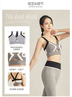 Yoga Suit Women's Workout Clothes High Strength Running Training Sports Vest Two-Piece sports bra and Pants sports clothing set