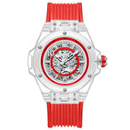 ONOLA ON3836 2023 Fashion New Hollow Automatic Mechanical Watch Men's Waterproof Transparent Case Tape Watch Men