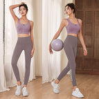 Yoga clothing women's suit sports vest bra slim lifting pants running fitness training dancing sports clothing two piece 934 + 180