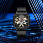 Automatic Mechanical men's Watch Student Watch Fashion Square Men's casual Waterproof Watch K-2163A