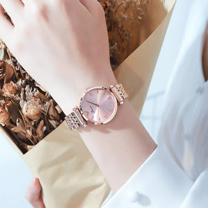 Prance star-studded diamond watch female simple temperament waterproof Ferris wheel female student watch 2091