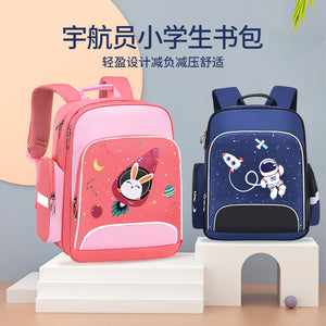 Astronaut primary school schoolbag new 1-6 grade cartoon lightening children's schoolbag printing  schoolbag