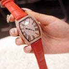 Fashion Net Red New Barrel Genuine Large Men's Watch Belt Diamond Women's Watch Waterproof Watch
