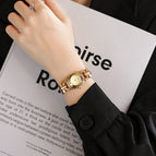 SKHLSpace-Time Corridor Retro elegant leather Waterproof Watch Square Quartz Ladies Watch 3622