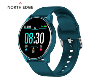 North Edge Color screen round full touch smart watch man and women heart rate blood oxygen detection sleep reminder watch NL02