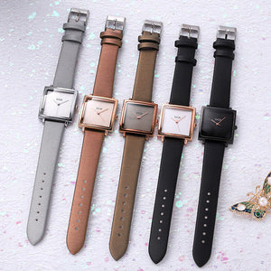 GEDI 21007 Tiktok Live Broadcast Hot Women's Vintage Square Belt Watch Fashion Simple Waterproof Quartz Watch