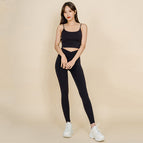 Yoga clothing suit women yoga pants yoga sports vest running sportswear fitness clothing women set XK19+QD35