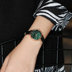 Women's Watch Gradient Starry French Light Luxury Minority Watch Temperament Small Green Watch Simple Women's Watch