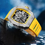 ONOLA ON3827D Full Diamond High Quality Live Fashion Waterproof Quartz Men's Watch Silicon