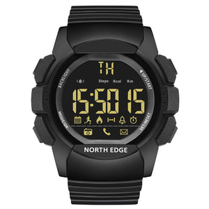NORTH EDGE AK Men Outdoor Sport Watch Smart Watch Waterproof 100M Digital Military Watch Bluetooth For IOS Android with box