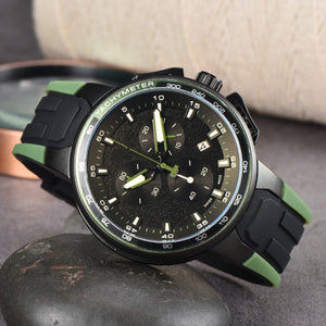 2023 New men watch Hot Sale Three-Pin Fashion Casual Men's Tape calendar casual Watch 45613