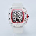 Watch for men Richard Hot Sale Six-Pin Watch Transparent Hollow Luminous Student Sports Waterproof Quartz Watch 1034
