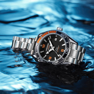 KIMSDUN men's watch high-end watch fully automatic mechanical watch waterproof sports watch men's watch K-1803A steel