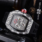 Men's watch Personalized Square Diamond 6-Pin Men's Quartz Watch Richard Starry European Watch Timing 8131