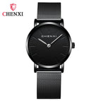 CHENXI Watch Student Simple Ultra-Thin Fashion Couple's Watch Douyin Mesh Strap Watch Men's and Women's Wrist Watch CX-076h