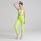 New women Yoga Suit Sports Underwear Women's Chest Pad Yoga running dancing Fitness Two-Piece Suit TZ-220327