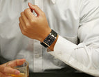 WWOOR 8858 Men's Watches Square Quartz Men Wrist Watch Stainless Steel Business Watch