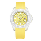 BESTWIN men's watch fashion silicone transparent waterproof quartz men's casual watch 6658