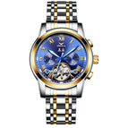 ONOLA ON6820 solid steel belt business tourbillon hollow automatic mechanical watch men's waterproof watch men
