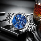 CHENXI New Student Steel Belt Sports Watch Men's Waterproof Luminous Watch Quartz Watch CX-911