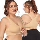 Large size Bra zipper sports bra lady running yoga bra without rims sports women bra vest 7652