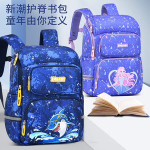 New Primary School Student Schoolbag boy and girl Cartoon Cute Girls' Schoolbags Lightweight Backpack 5240