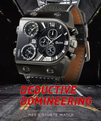 Oulm large dial men's quartz watch multi-time zone watch fashion personality quartz men's watch HP9315B