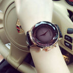 GUOU 8107 Ladies' Watch INS Online Celebrity Waterproof Fashion Big Dial Leisure Versatile Watch Female Quartz Watch