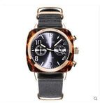 Fashion Guou 8218 Brand Square Men's Or Woman's Noctilucent Canvas Waterproof Quartz Gift Watches
