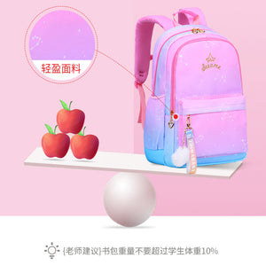 New school bag for primary school students sweet and cute girls backpack lightweight waterproof children's school bag 2271