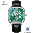CHENXI Square fashion new automatic mechanical watch men's waterproof business men's casual watch CX-8810A