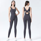 Professional yoga jumpsuit one piece running fitness dancing training set clothing 8258