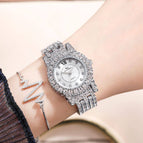 BW women watch Net Red fashion Full Diamond Gypsophila Bracelet Waterproof Quartz girls Watch 91092