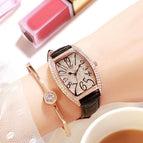 GEDI 12010 Fashion Casual Watch Hot Sale Women Elegant Luxury Diamond Leather Waterproof Ladies Analog Quartz Dress Wristwatch