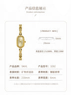 2021 New Arrivals Fashion Ladies Watchessmall Bracelet Watch Light luxury retro small gold watch Oval Cassic Quartz Watch