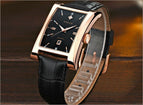 Brand WWOOR 8017 New Luxury Men's Watches Quartz Watch Male Wristwatch leather Waterproof Clocks 5Bar waterproof