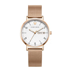 Disney Women Watch Double Calendar Belt Korean Fashion Trend Large Dial Quartz Watch Student Net Belt Women's Casual Watch 269 Gifts for Women