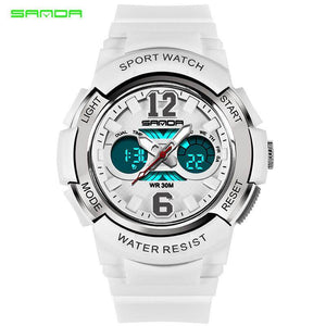 SANDA 757 Chrildred'sTop Sports Watches Women Waterproof  Chronograph Alarm Watch boy girl watch student watches