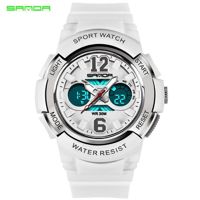 SANDA 757 Chrildred'sTop Sports Watches Women Waterproof  Chronograph Alarm Watch boy girl watch student watches