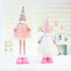 Christmas new telescopic rod faceless doll window Christmas decoration supplies dwarf Santa Claus Christmas decoration supplies